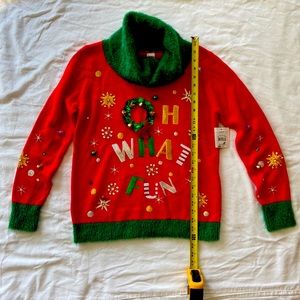 Ladies, ugly Christmas sweater. Size small 4–6.